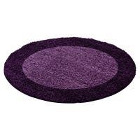 Ayyildiz koberce Kusový koberec Life Shaggy 1503 lila kruh Rozměry koberců: 120x120 (průměr) kru