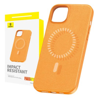 Kryt Baseus Magnetic Phone Case for iPhone 15 ProMax Fauxther Series (Orange)
