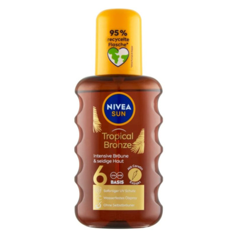 Nivea Sun olej na opalování ve spreji s karotenem SPF 6, 200 ml