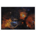 Fotografie The Bubble Nebula and open star, Roberto Colombari/Stocktrek Images, 40 × 26.7 cm