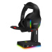 NEO Stand-It RGB stojánek na sluchátka + USB hub, ČERNÝ