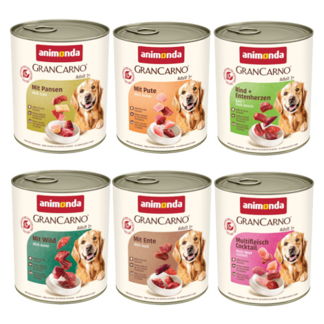 Animonda GranCarno Original Adult 6 x 800 g - mix 2 (6 druhů)