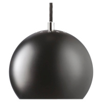 FRANDSEN Závěsné svítidlo FRANDSEN Koule, matná černá, Ø 18 cm