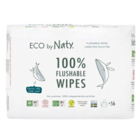 Eco by Naty ECO vlhčené ubrousky Naty bez vůně - splachovatelné - výhodné balení (3 x 56 ks)