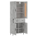 vidaXL Skříň highboard betonově šedá 69,5x34x180 cm kompozitní dřevo