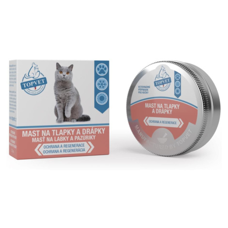 Topvet Mast na tlapky a drápky pro kočky 30 ml
