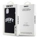 Zadní kryt DKNY Liquid Silicone Arch Logo MagSafe pro Apple iPhone 15 Plus, černá