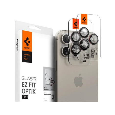 Spigen Glass tR EZ Fit Optik Pro 2 Pack L-s iPhone 14/15/16 Pro / 14/15/16 Pro Max