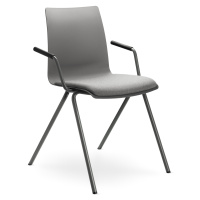 LD SEATING - Židle EVO 011-BR s čalouněným sedákem