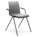 LD SEATING - Židle EVO 011-BR s čalouněným sedákem