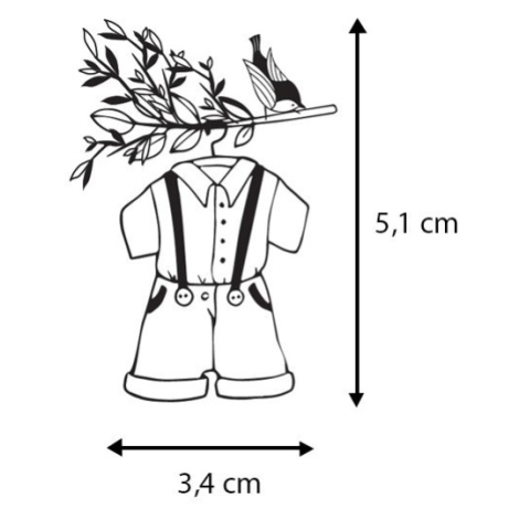 Dřevené razítko Aladine vel. D - Je to kluk!