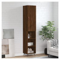 vidaXL Skříň highboard hnědý dub 34,5 x 34 x 180 cm kompozitní dřevo