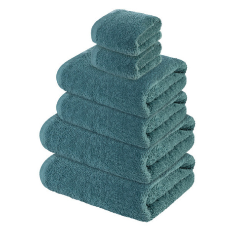 LIVARNO home Sada froté ručníků, 100 % bavlna, 6dílná (modrá)