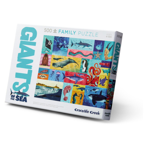 Crocodile Creek Rodinné puzzle - Obři moře (500 dílků)