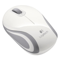 Logitech Wireless Mini Mouse M187 bílá