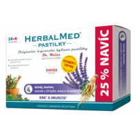 HerbalMed pastilky Dr.Weiss Šalvěj, ženšen, vitamin C 24+6