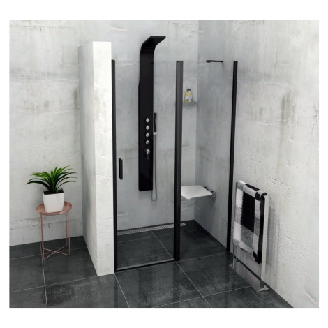 ZOOM LINE BLACK sprchové dveře 1200mm, čiré sklo ZL1312B Polysan
