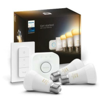 PHILIPS HUE Hue Bluetooth LED White Ambiance set 3ks žárovek Philips + Hue Bridge + Hue Switch 8