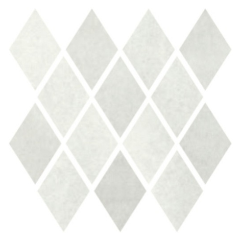 Mozaika Cir Materia Prima cloud white rombo 25x25 cm lesk 1069896