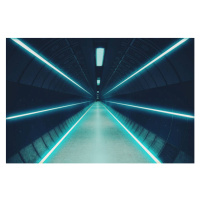 Fotografie Cool underground tunnel with nice vanishing, Artur Debat, (40 x 26.7 cm)