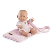 Guca 946 NEW BORN HOLIČKA - realistická panenka miminko s celovinylovým tělem - 25 cm