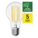 EMOS LED žárovka Filament A60 A CLASS / E27 / 7,2 W (100 W) / 1521 lm / neutrální bílá ZF5168