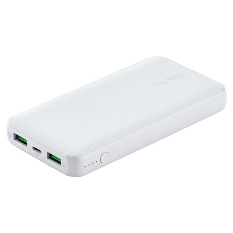 Tronic® Powerbanka 10 000 mAh, Usb-C PD, Usb-A Quick Charge™ 3.0 (bílá)