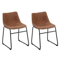 Sada dvou hnědých židlí BATAVIA, 127414