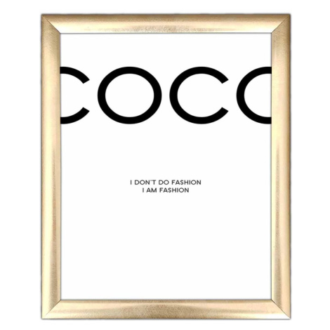 Wallity Nástěnný obraz Coco 23,5x28,5 cm bílý