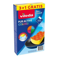 Vileda PUR active Colors houbička 3+1 ks