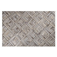 Béžový kožený koberec 140 x 200 cm TEKIR, 202898