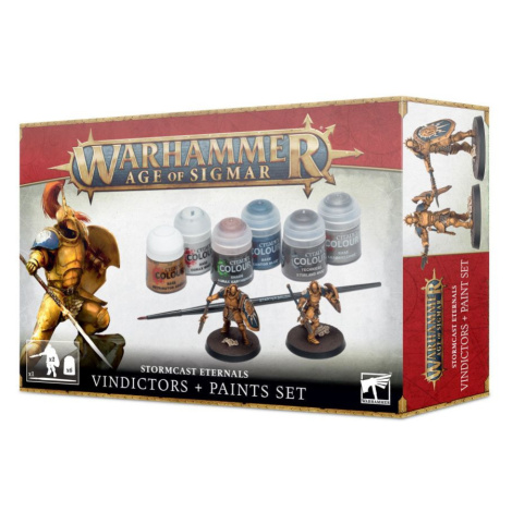 Games Workshop Warhammer Age of Sigmar: Stormcast Eternals Vindictors + Paints Set