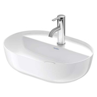 Duravit Luv - Umyvadlo na desku, 50x35 cm, bez přepadu, s otvorem pro baterii, WonderGliss, bílá