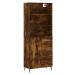 vidaXL Skříň highboard kouřový dub 69,5 x 34 x 180 cm kompozitní dřevo