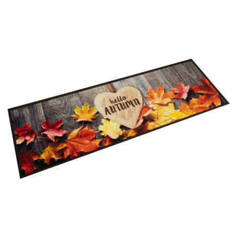 vidaXL Kuchyňský koberec omyvatelný Podzim 45 x 150 cm samet