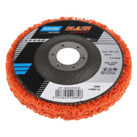 EXTOL PREMIUM NORTON 66623303916 Blaze Rapid Strip Disc porézní kotouč na barvu 125x22,2mm