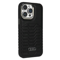 Pouzdro Audi Leather obal MagSafe zadní kryt Cover pro iPhone 15 Pro, kůže