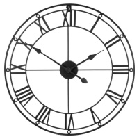 Černé nástěnné hodiny Premier Housewares Matt, ⌀ 59 cm