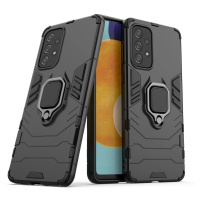 Pancéřové hybridní pouzdro Ring Armor + magnetický držák Samsung Galaxy A73 černé