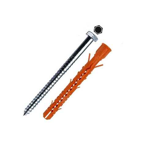 WT WINTECH MUNGO Hmoždinka konstrukční s 6hranným vrutem 10 × 80, 100 ks