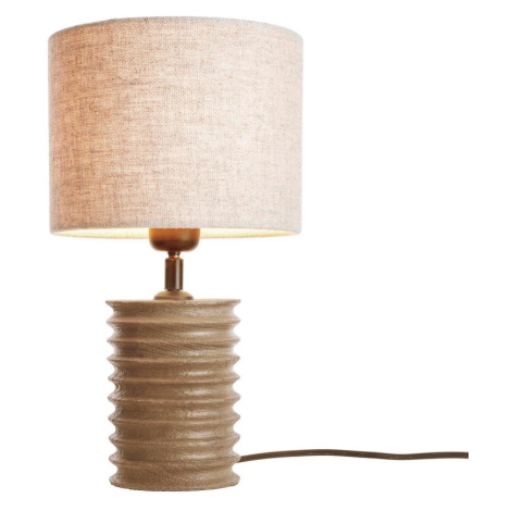 GROOVED Stolní lampa 36 cm - hnědá/přírodní