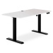 Elektricky výškově nastavitelný stůl ELEVO — 140 cm, bílá / černá