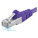 PREMIUMCORD Patch kabel CAT6a S-FTP, RJ45-RJ45, AWG 26/7 3m fialová