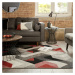 Flair Rugs koberce Kusový koberec Hand Carved Aurora Grey/Red - 200x290 cm