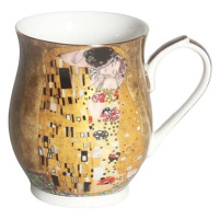 Home Elements Porcelánový hrnek 350 ml, Klimt, Polibek zlatý
