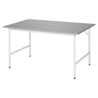 RAU Pracovní stůl, výškově přestavitelný, 800 - 850 mm, deska z ušlechtilé oceli, š x h 1500 x 1