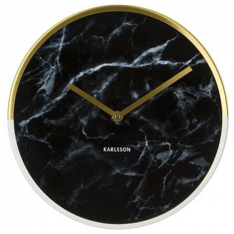 Designové nástěnné hodiny 5606BK Karlsson 30cm FOR LIVING