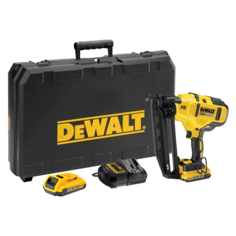 DeWALT Nářadí - 18V AKU hřebíkovačka 32-63 mm, 2x aku 2,0 Ah Li-Ion, nabíječka DCN660D2