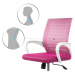 Sofotel Kancelářská židle Sofotel Batura micro mesh bílo-růžová