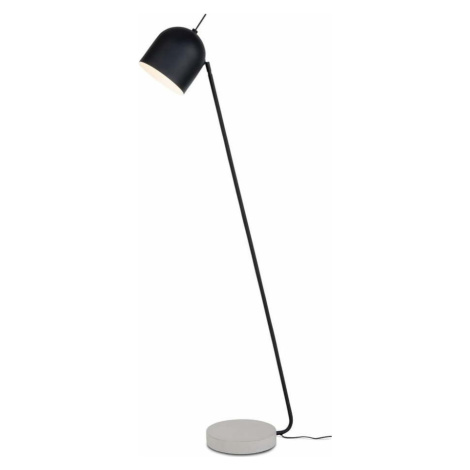 Černo-šedá stojací lampa s kovovým stínidlem (výška 147 cm) Madrid – it's about RoMi